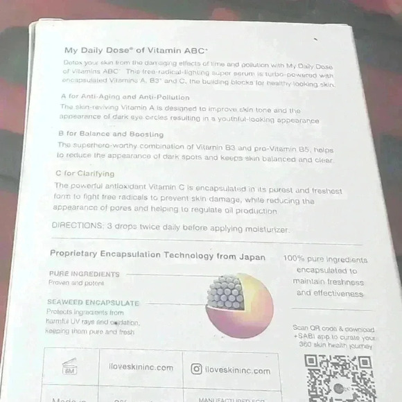 NIB SkinInc My Daily Dose of Vitamins ABC Balance & Detox - Picture 4 of 7